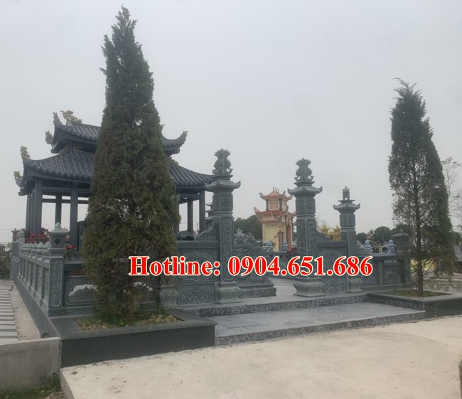 Lan can đá nhà mồ - Bán lắp đặt mẫu lan can đá khu nhà mồ, khu lăng mộ