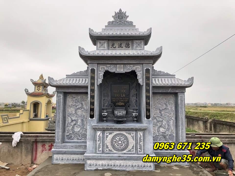 Mẫu lăng thờ bằng đá nguyên khối chất lượng nhất bán tại Đồng Tháp