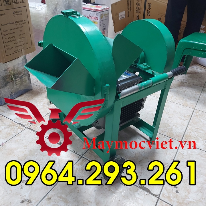 Máy thái thuốc làm dược liệu, máy băm cây thuốc có bánh xe di chuyển