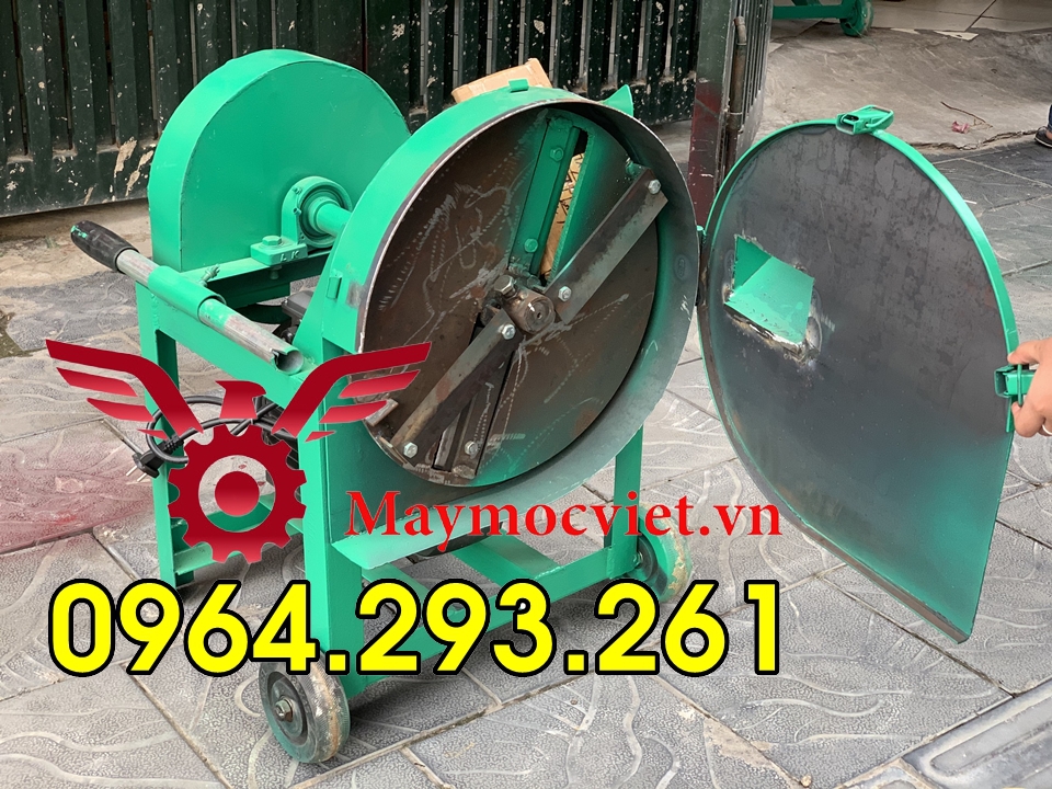 Máy thái thuốc làm dược liệu, máy băm cây thuốc có bánh xe di chuyển
