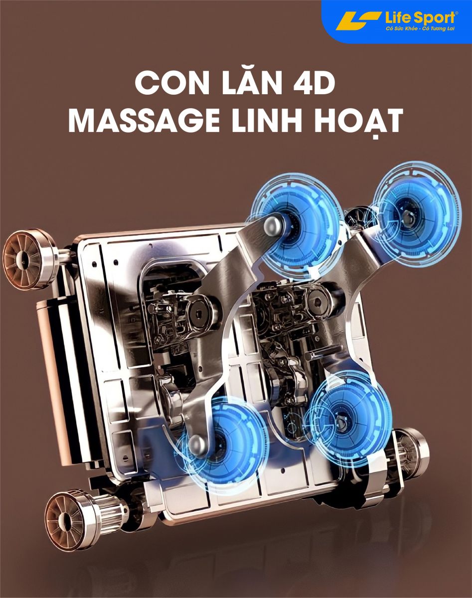 Ghế massage Lifesport LS-911- Giảm 26% - Mua 1 được 5