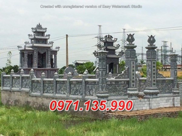 Khuôn viên lăng mộ đá đẹp bán tại cần thơ đồng tháp - nghĩa trang đá