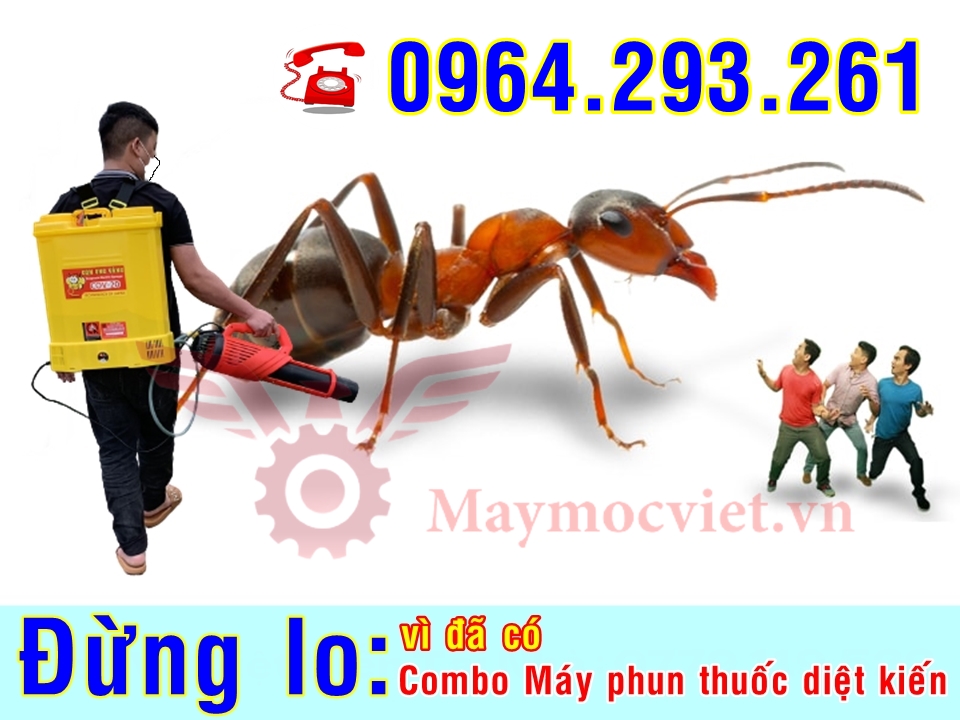 Máy phun thuốc diệt kiến, diệt côn trùng model Turbo BA6