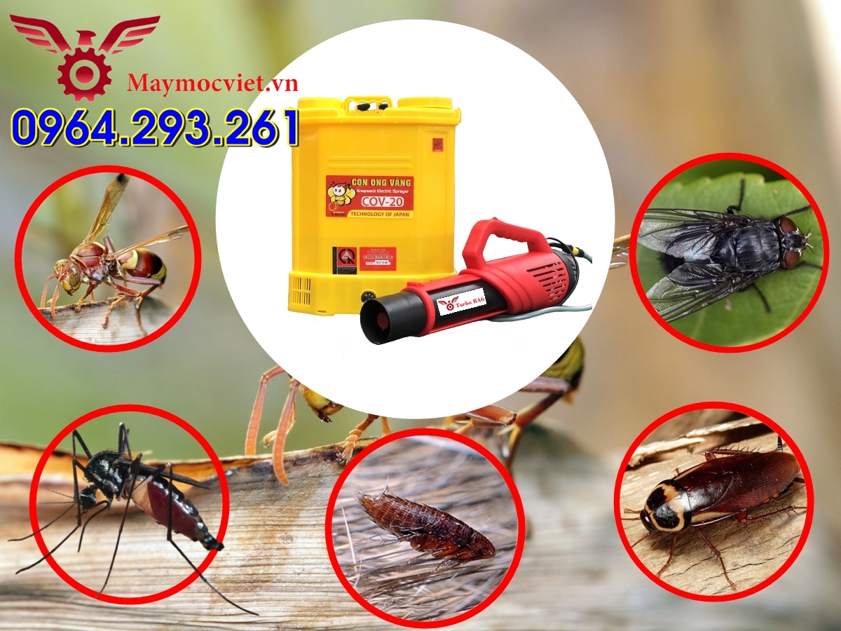 Máy phun thuốc diệt kiến, diệt côn trùng model Turbo BA6