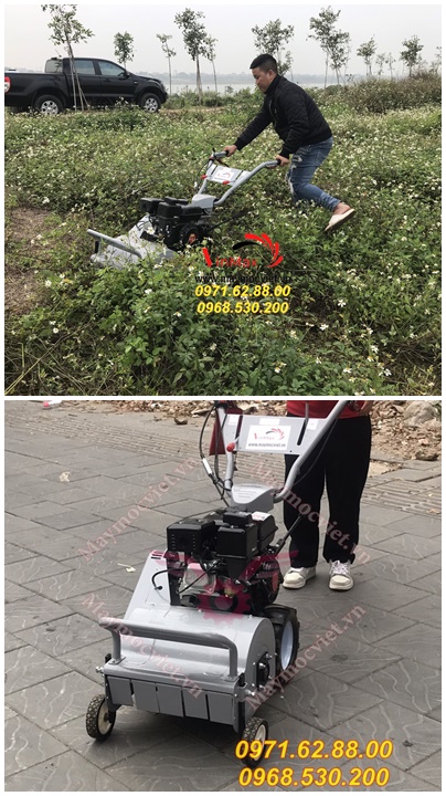 giảm giá sập sàn máy cắt cỏ trục băm cho bà con