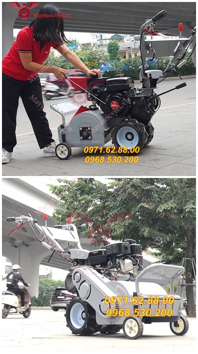 giảm giá sập sàn máy cắt cỏ trục băm cho bà con