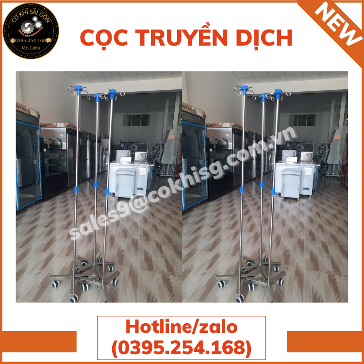 Cọc truyền dịch Inox 304 chuyên dụng trong y tế