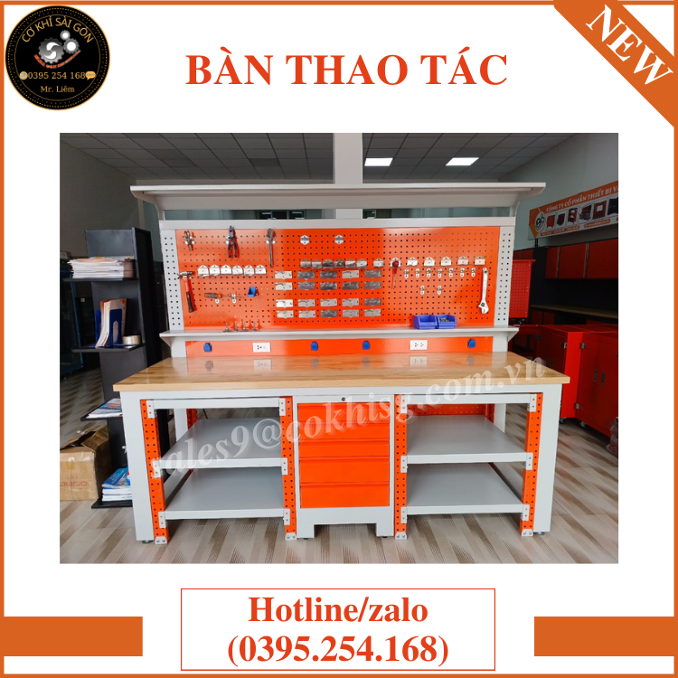 Bàn thao tác cơ khí chuyên dụng trong công nghiệp