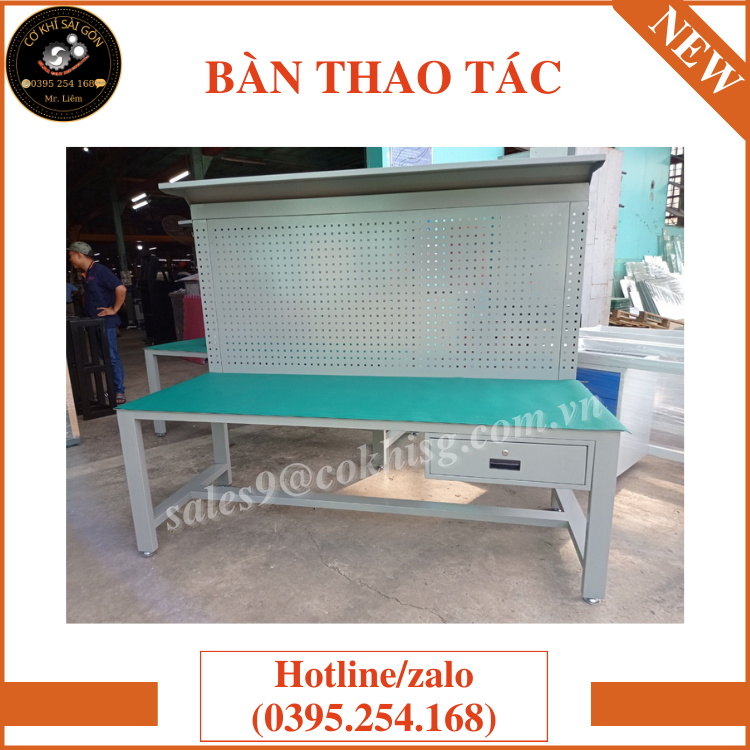 Bàn thao tác cơ khí chuyên dụng trong công nghiệp
