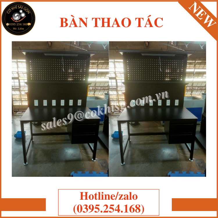 Bàn thao tác cơ khí chuyên dụng trong công nghiệp