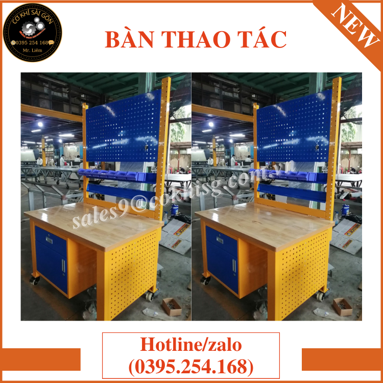 Bàn thao tác cơ khí chuyên dụng trong công nghiệp