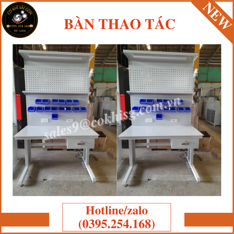Bàn thao tác cơ khí chuyên dụng trong công nghiệp