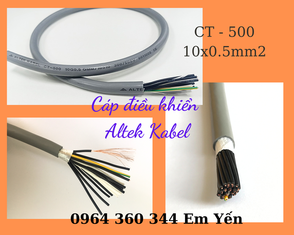 Cáp tín hiệu, điều khiển chống nhiễu hãng Altek Kabel
