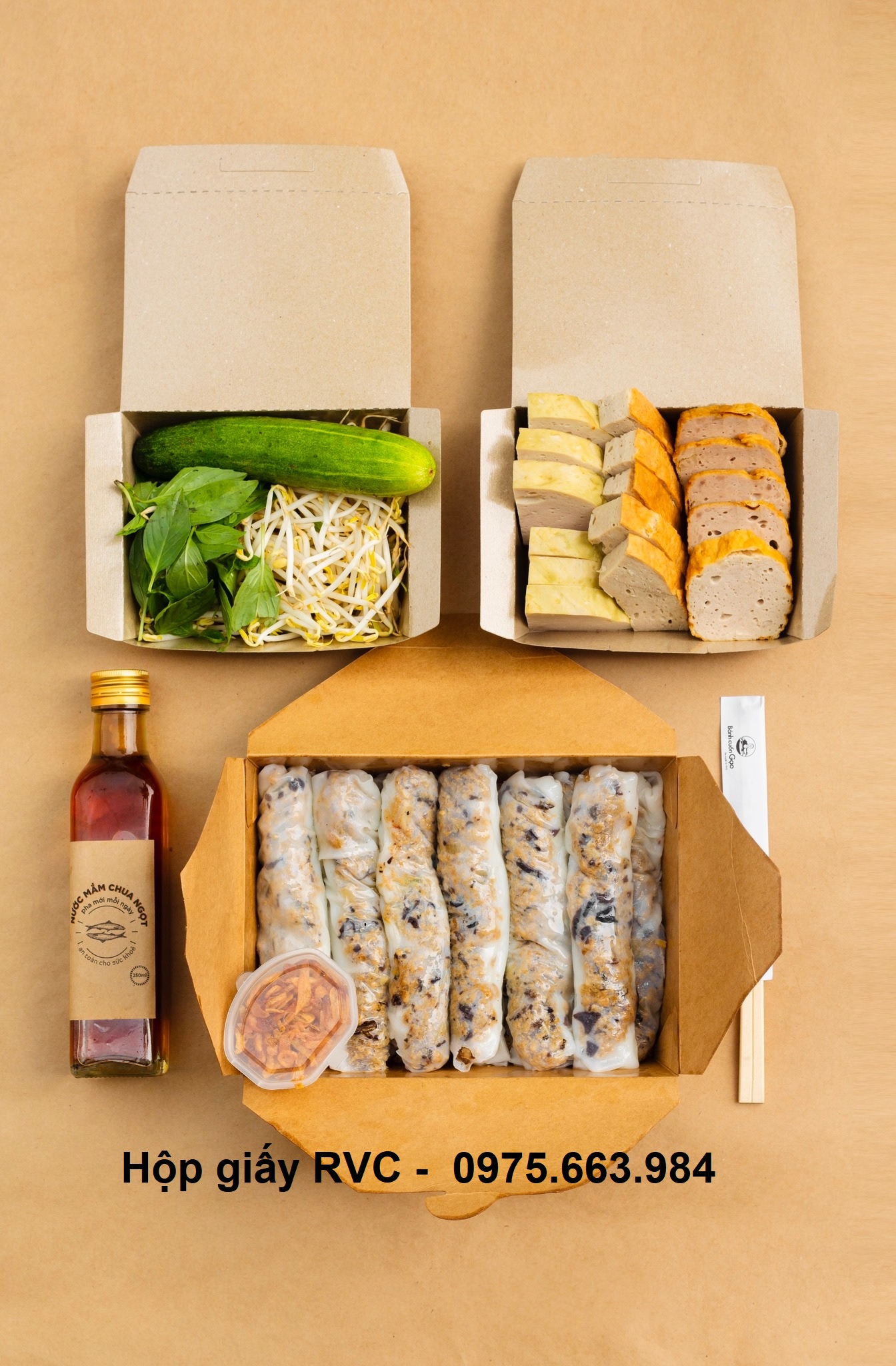 Hộp giấy đựng thức ăn nhanh cao cấp giá sỉ