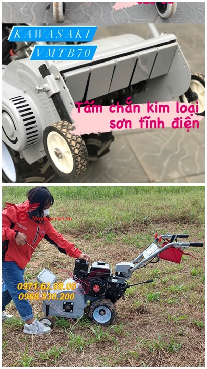 Thanh lý giá gốc 3 ngày máy cắt cỏ trục băm Kawasaki VMTB70