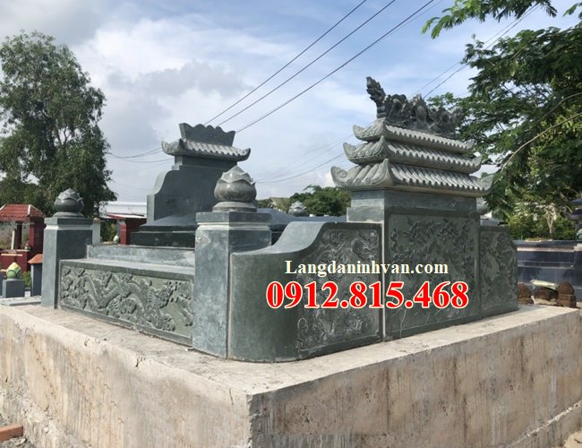 Địa chỉ bán mộ đá xanh rêu - 100 Mẫu mộ đá xanh rêu đẹp