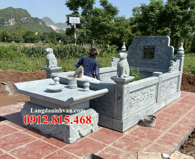 Địa chỉ bán mộ đá xanh rêu - 100 Mẫu mộ đá xanh rêu đẹp