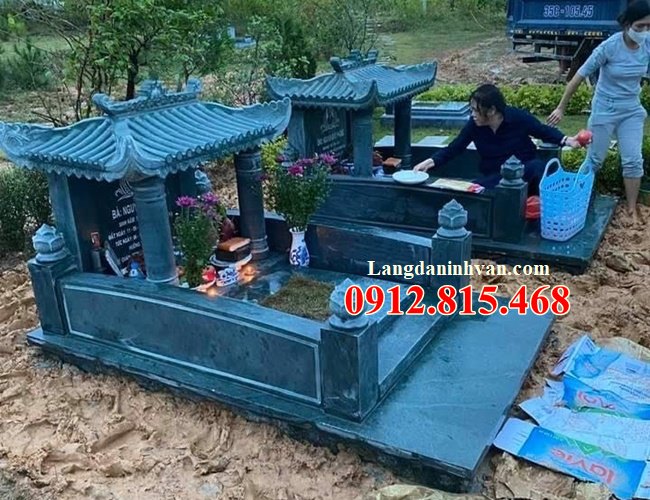 Địa chỉ bán mộ đá xanh rêu - 100 Mẫu mộ đá xanh rêu đẹp