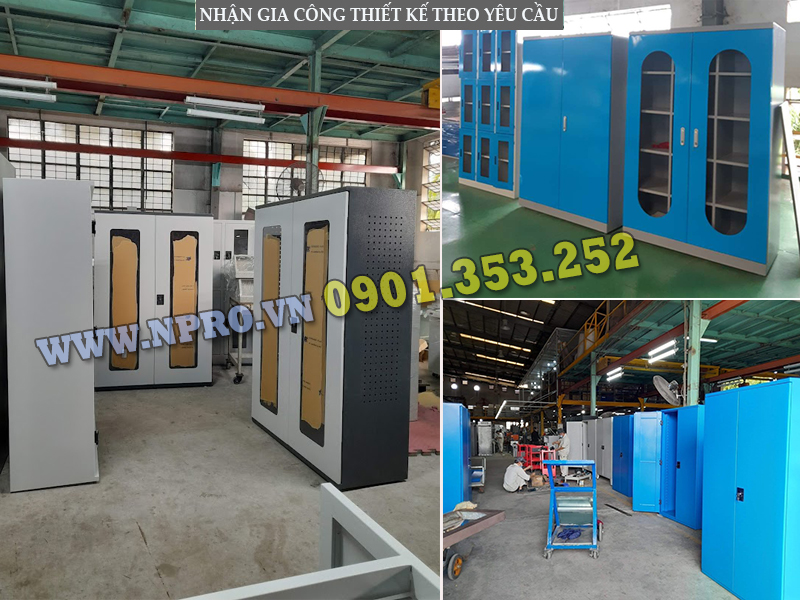 Tủ dụng cụ cơ khí 2 cánh 20 ngăn - Tủ chứa đồ nghề vật tư nhà xưởng