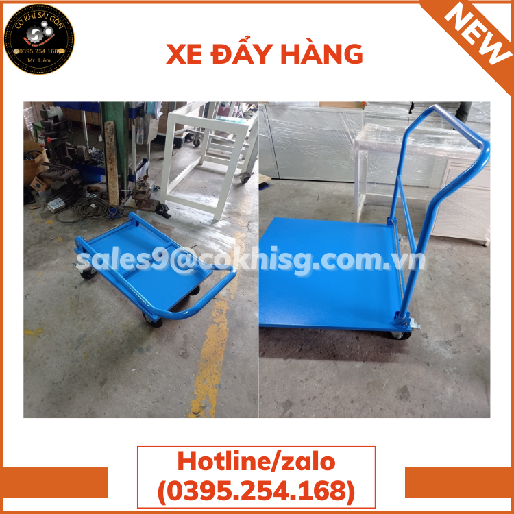 XE ĐẨY HÀNG CHẤT LIỆU BẰNG SẮT SƠN TĨNH ĐIỆN