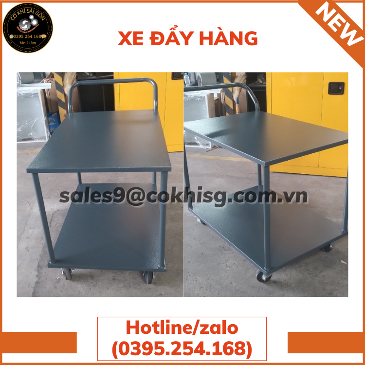 XE ĐẨY HÀNG CHẤT LIỆU BẰNG SẮT SƠN TĨNH ĐIỆN