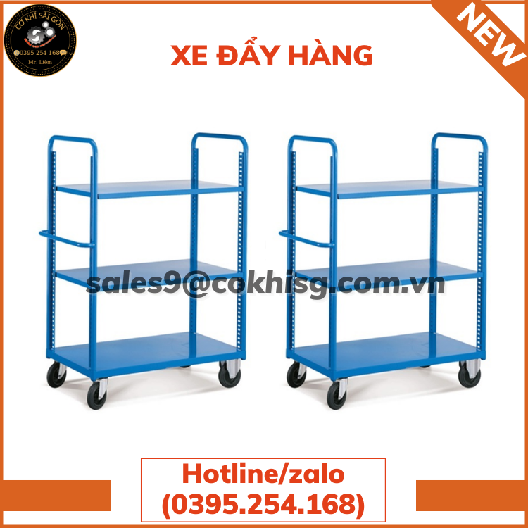 XE ĐẨY HÀNG CHẤT LIỆU BẰNG SẮT SƠN TĨNH ĐIỆN