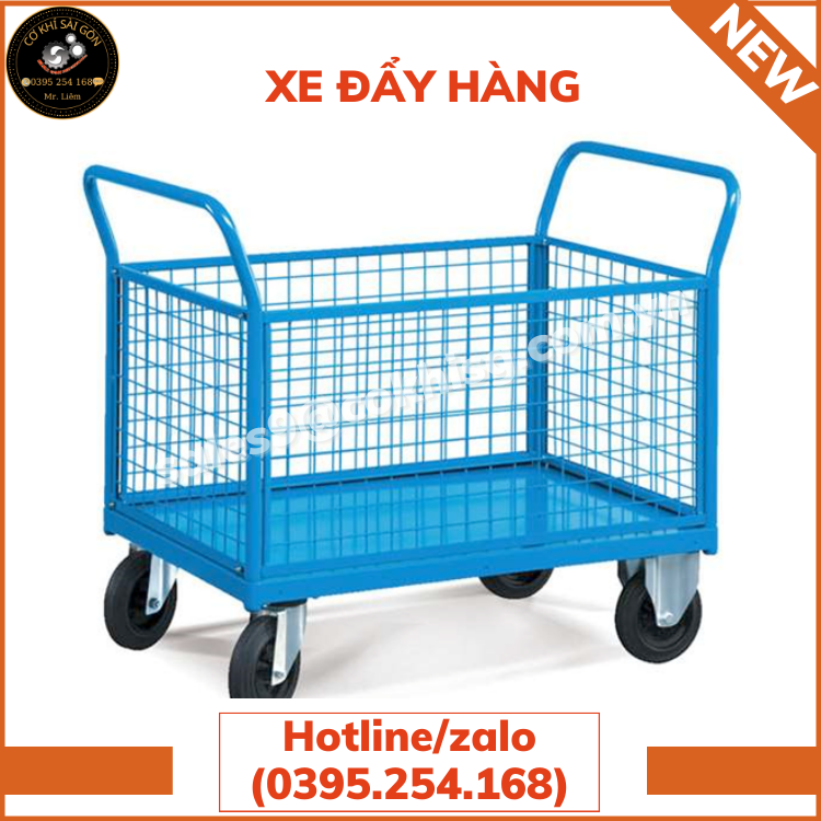 XE ĐẨY HÀNG CHẤT LIỆU BẰNG SẮT SƠN TĨNH ĐIỆN
