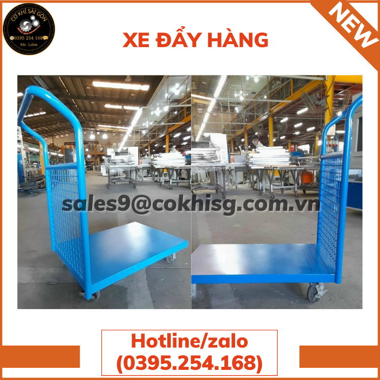 XE ĐẨY HÀNG CHẤT LIỆU BẰNG SẮT SƠN TĨNH ĐIỆN