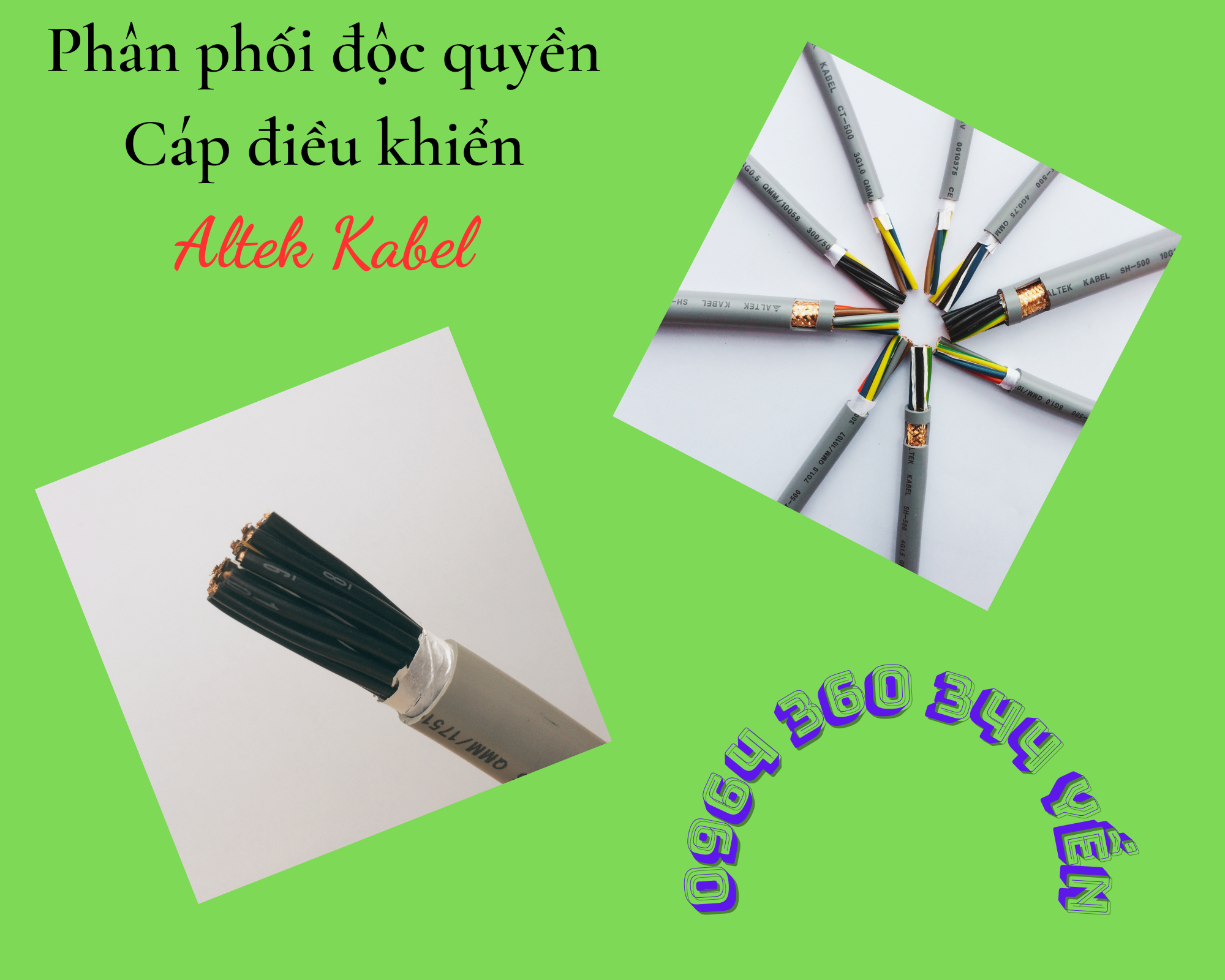 Dây cáp tín hiệu, điều khiển Altek Kabel chính hãng