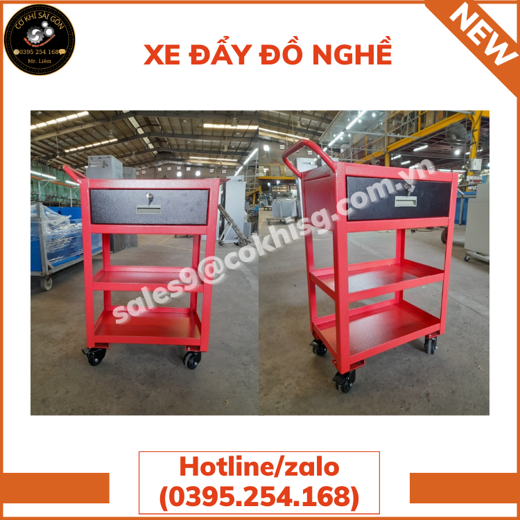 XE ĐẨY ĐỒ NGHỀ CHUYÊN DỤNG TRONG GARAGE