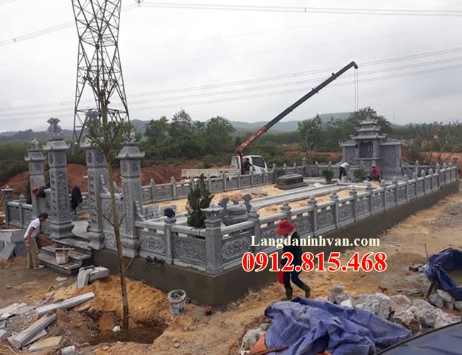 Lăng mộ đá tại Cà Mau trọn gói - Lắp đặt khu lăng mộ gia đình