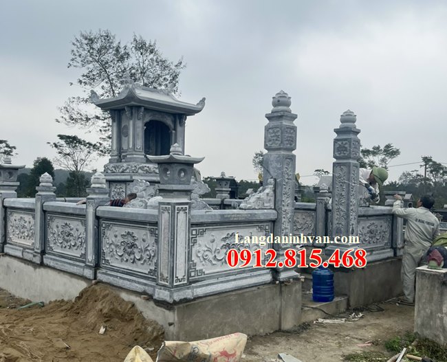 Lăng mộ đá tại Cà Mau trọn gói - Lắp đặt khu lăng mộ gia đình