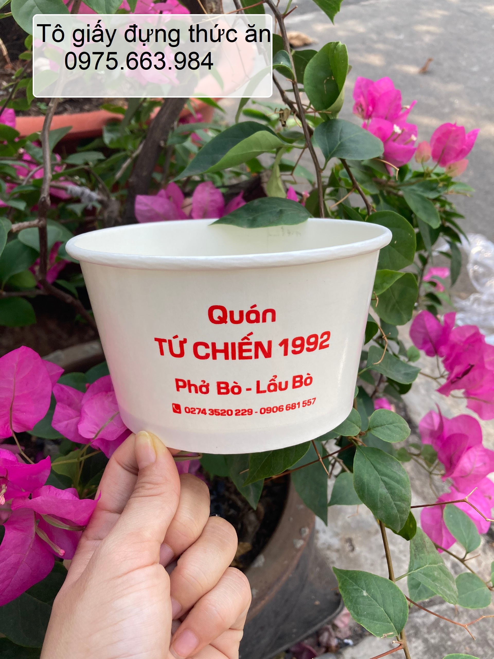 Vì sao sử dụng tô giấy đựng bún phở cho cửa hàng?