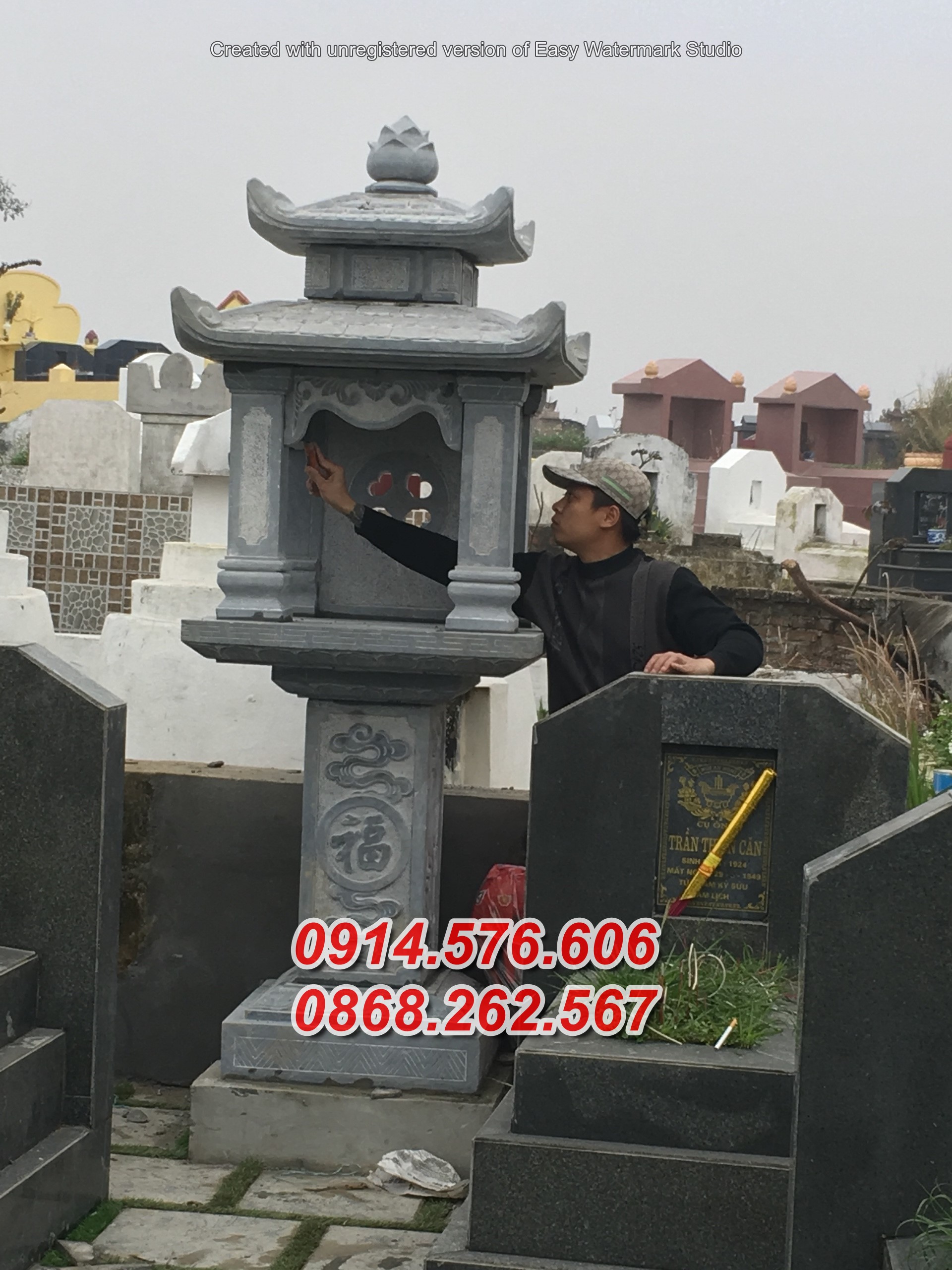 456789 Cây hương thờ bằng đá bán lạng sơn thần linh ngoài trời