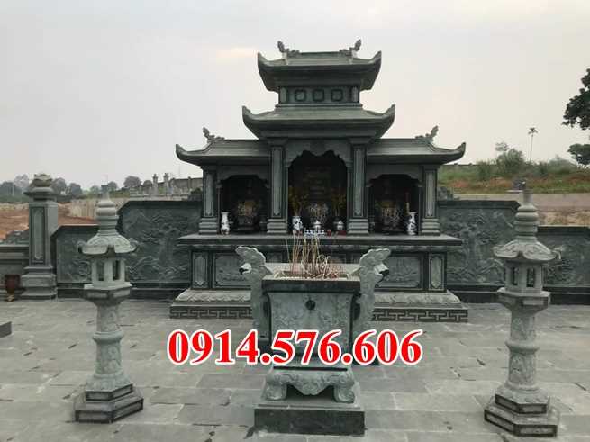 0024 Lăng mộ đá đôi phu thê song thân đẹp bình định địa chỉ giá bán