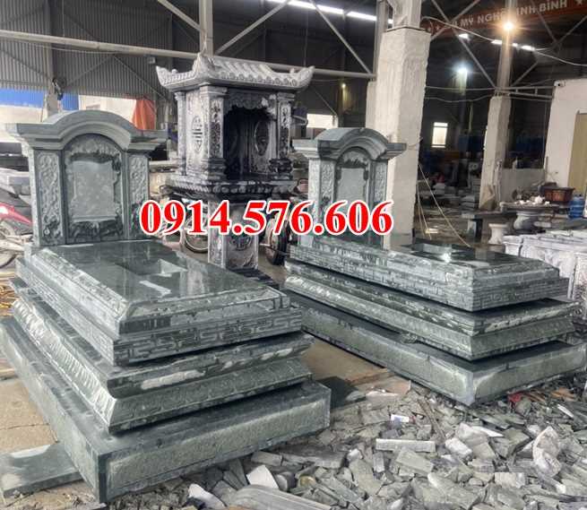 0024 Lăng mộ đá đôi phu thê song thân đẹp bình định địa chỉ giá bán