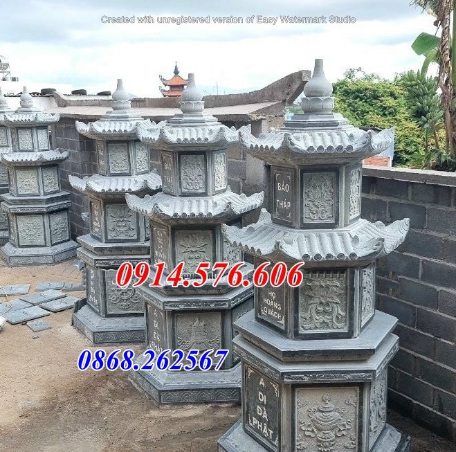 023 Mộ đá đẹp lục lăng hình bát giác bán long an