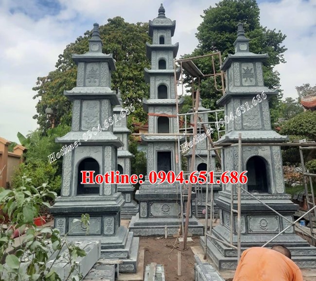 101+ mẫu tháp thờ cốt đẹp - xây tháp thờ tro cốt, hài cốt bằng đá