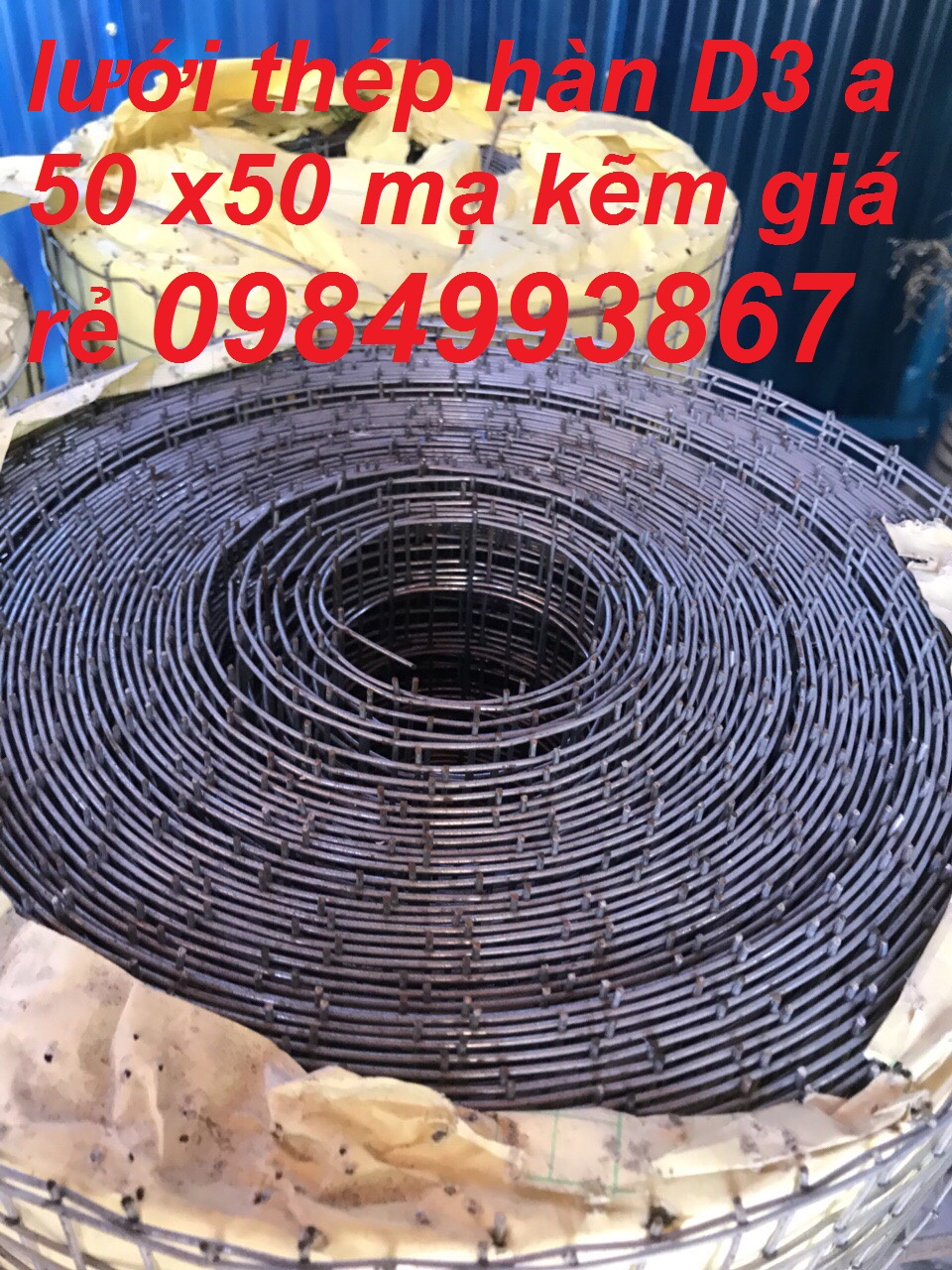 Lưới D3 a 50x50 dạng cuộn khổ 1m và 1m2