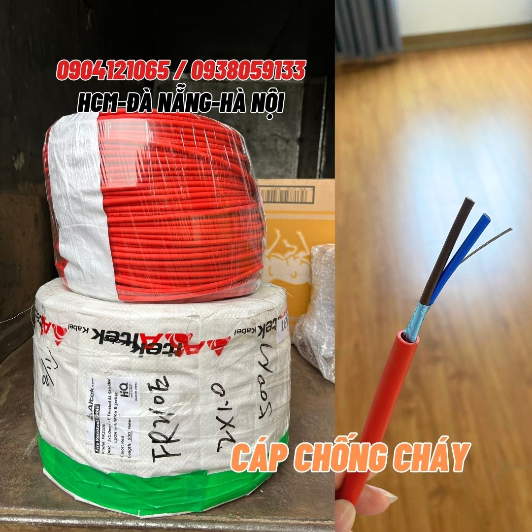 Dây cáp chống cháy chống nhiễu + chịu nhiệt điện áp 1000 volt