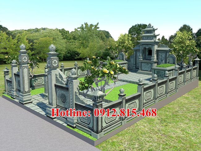 +94 Mẫu khu lăng mộ đá nghĩa trang gia đình đẹp bán tại Bạc Liêu