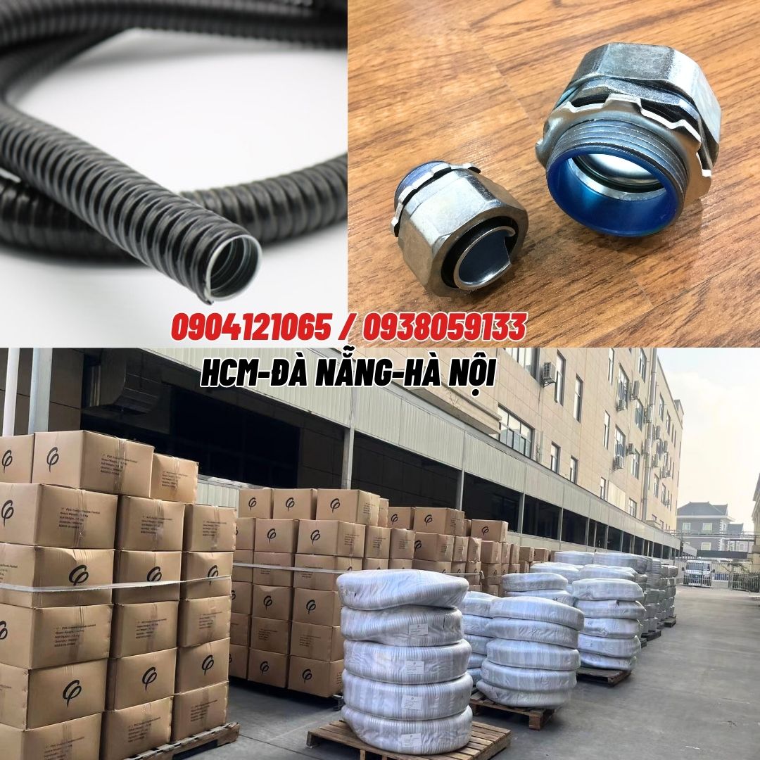 Ống ruột gà lõi thép bọc nhựa PVC / Ống ruột gà lõi thép luồn dây điện