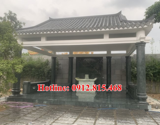 Thi công làm nhà mồ bằng đá khối tụ nhiên đẹp uy tín - Nhà mồ đá