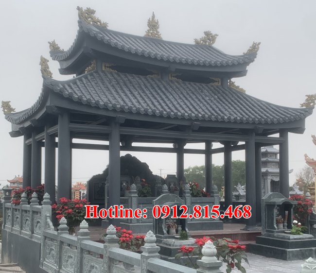 Thi công làm nhà mồ bằng đá khối tụ nhiên đẹp uy tín - Nhà mồ đá