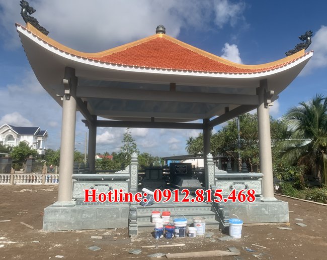 Thi công làm nhà mồ bằng đá khối tụ nhiên đẹp uy tín - Nhà mồ đá