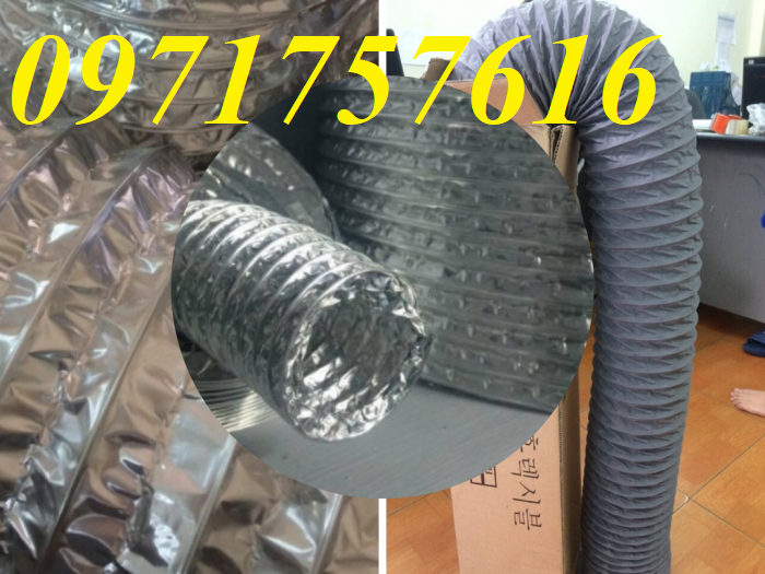 Đại lý phân phối ống gió vải mềm tarpaulin,ống gió có lõi thép