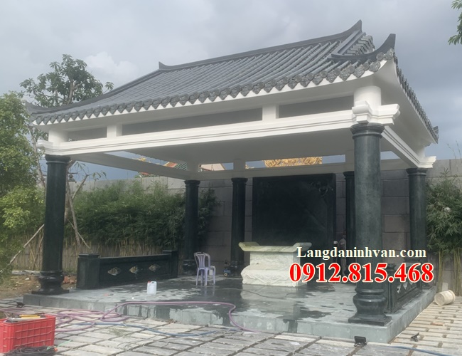 Thiết kế thi công nhà mồ bằng đá khối uy tín chất lượng - Nhà mồ đẹp