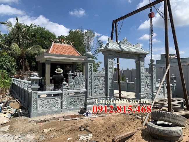 Thiết kế thi công nhà mồ bằng đá khối uy tín chất lượng - Nhà mồ đẹp