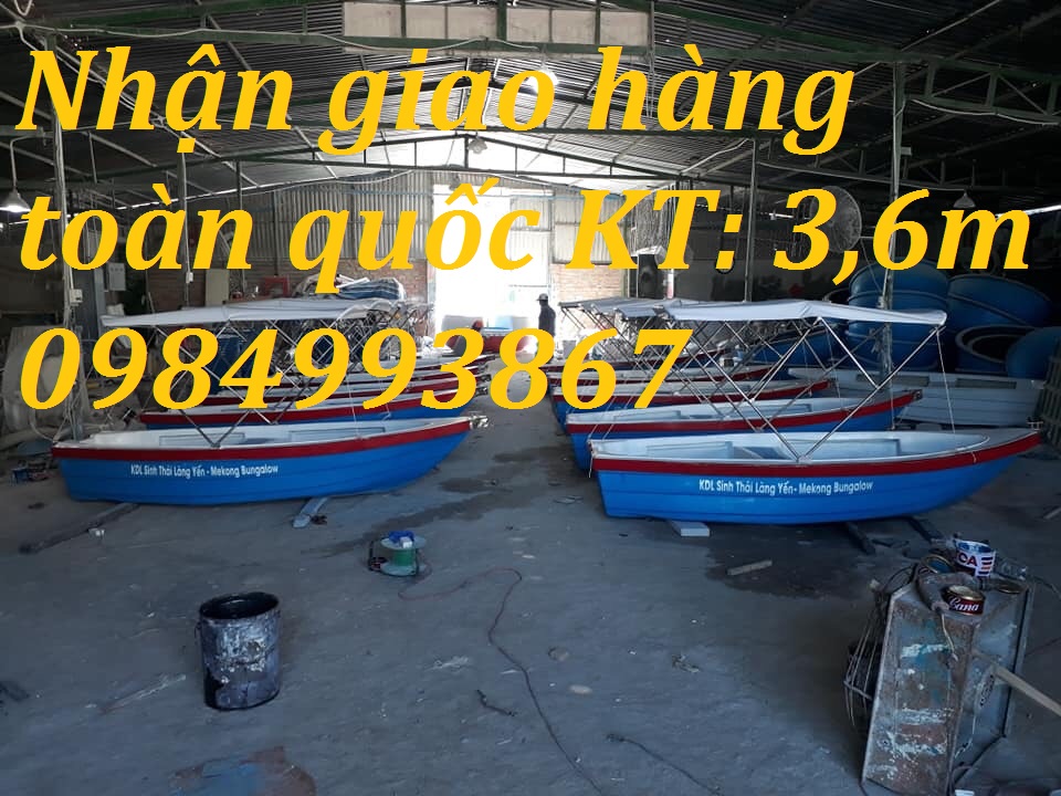 Thuyền dã ngoại ,đi câu bảo hành 2 năm dài 3m6 ,4m5