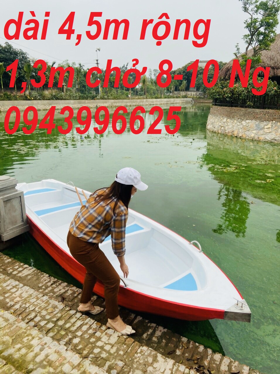 Thuyền dã ngoại ,đi câu bảo hành 2 năm dài 3m6 ,4m5